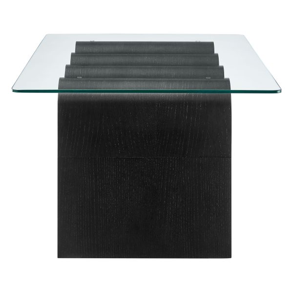 Ondine Glass Top Coffee Table by Modway For Discount - Image 3