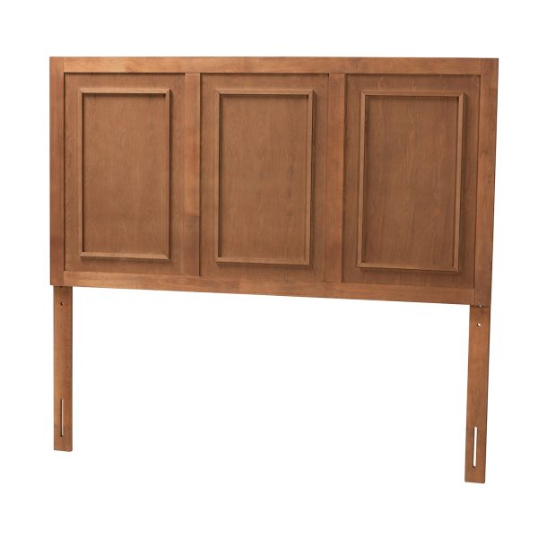 Baxton Studio Giordano Classic and Traditional Ash Walnut Finished Wood Queen Size Headboard Hot on Sale - Image 2