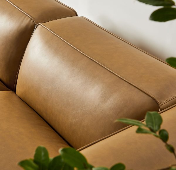 Auren 3-Piece Upholstered Vegan Leather Modular Loveseat with Ottoman by Modway Online Hot Sale - Image 4