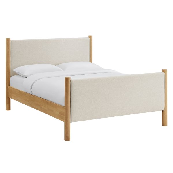 Maven Queen Size Fabric Upholstered Platform Bed by Modway Cheap - Image 2